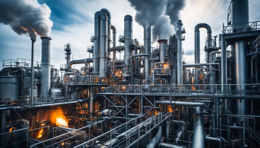 Spalanie gazu ziemnego w przemysłowych instalacjach